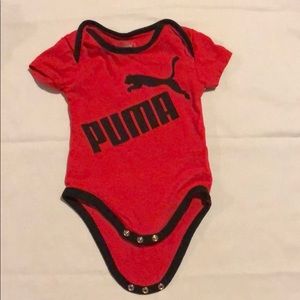 5 piece boys PUMA onesie set.